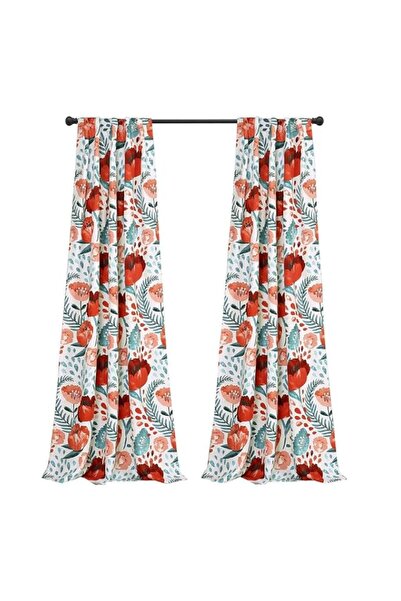 Generic Brand Lush Decor x 52” Multicolored Poppy Garden Curtains Room Darken...
