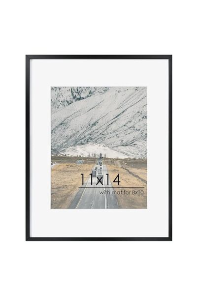 Generic FLYJOE 11x14 Picture Frame | 11x14 Metal Picture Frame With Mat For 8...