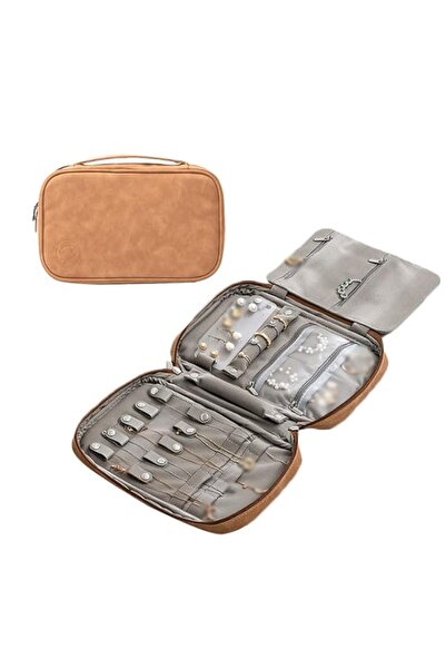 Generic Brand PU Leather Jewelry Box, SYOSI Travel Jewelry Storage Pouch for ...