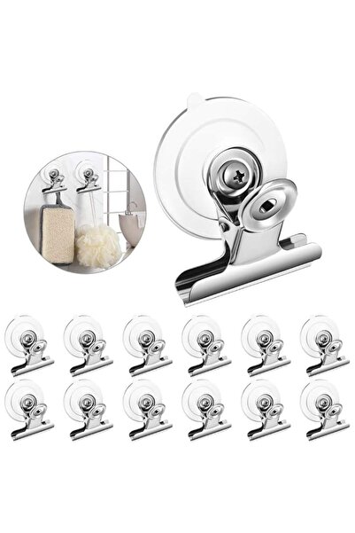 Generic 12 Packs Suction Cup Clip Plastic Round Suction Cup Clamp Holder Stro...