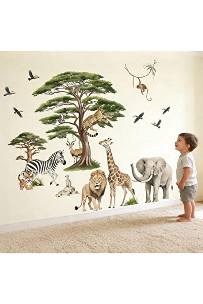 Generic Brand Woodland Animal Wall Decals for Baby: Safari Theme Peel and Sti...