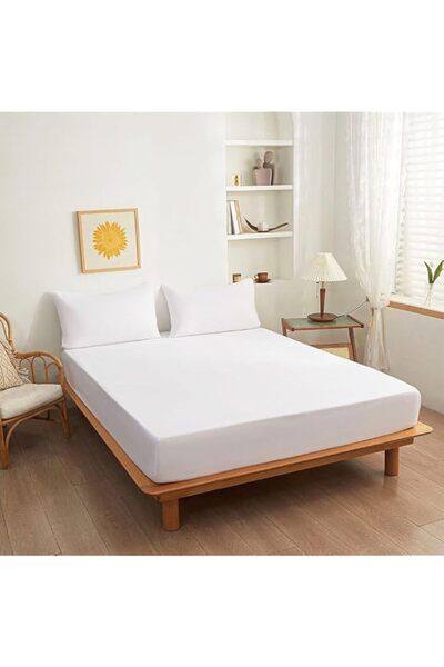 Generic Goodern 3 Pcs Fitted Sheet Set,Fits 200x220Cm Bed,Moisture Wicking,So...