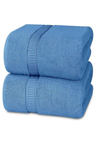 Generic Luxurious Jumbo Bath Sheet 2 Piece - Pure Cotton Thick Highly Absorbe...