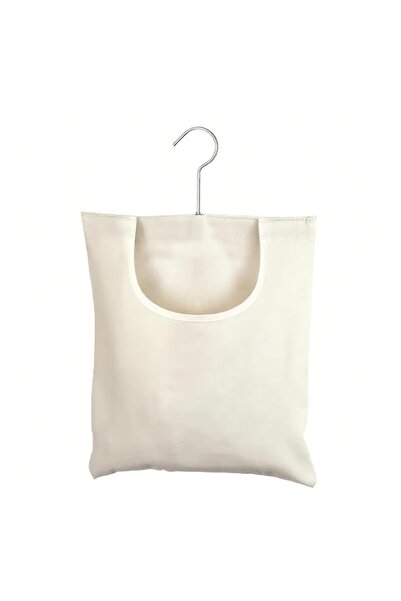 Generic Hanging Clothespin Bag, Beige Cotton Canvas Clothes Peg Organiser wit...