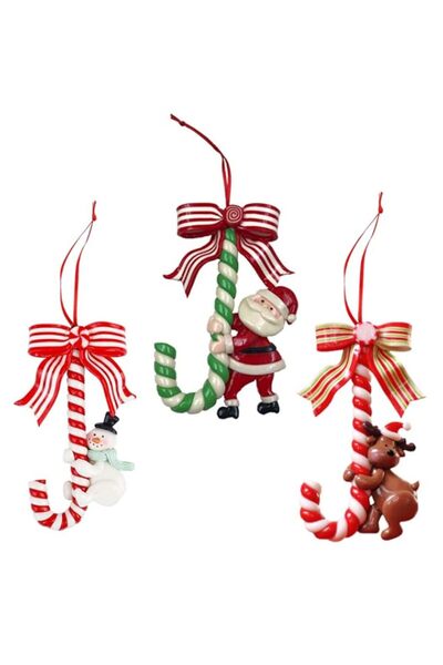 Generic Brand NUOBESTY Christmas Candy Cane Ornaments For Christmas Tree,Plas...