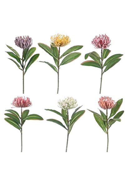 Generic Brand YATAI Artificial Protea Flower, 45cm Realistic Fake Flowers wit...