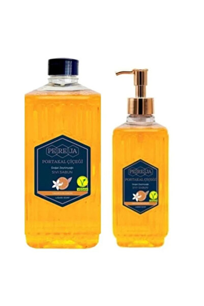 Pereja DOĞAL ZEYTİNYAĞLI PORTAKAL ÇİÇEĞİ SIVI SABUN 1500ML+500ML VEGAN
