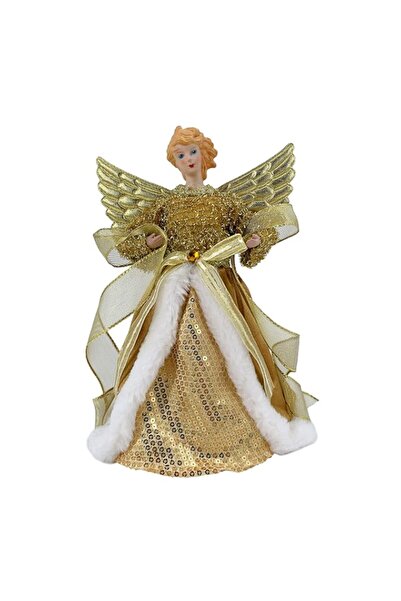 Generic Christmas Magic Tree Top Angel Decoration Gold 23cm