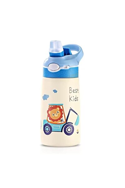 Generic Kids Water Bottle - Vacuum Insulated Stainless Steel Thermos With Str...