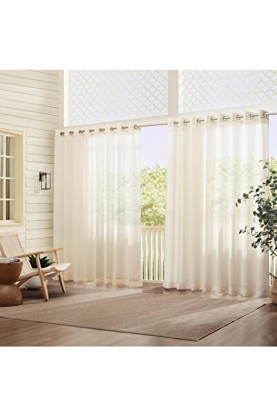 Generic Elrene Home Fashions Carmen Sheer Extra-Wide Indoor/Outdoor Curtain, ...