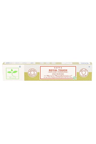 Generic Brand Satya Royal Touch Incense, White Sage x Frankincense, 15g