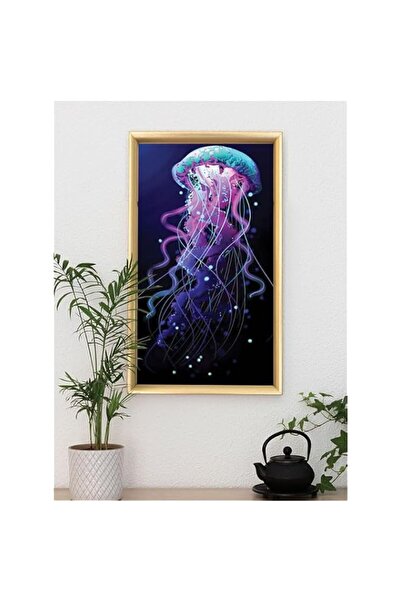 Generic Brand 'Jelly Fish' Digitally Printed Wall Poster with Photo Frame by ...