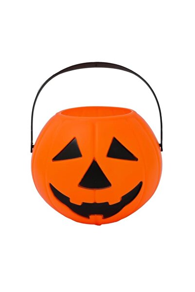Generic Brand Yanek Halloween Pumpkin Basket with Lid, 18 cm Size