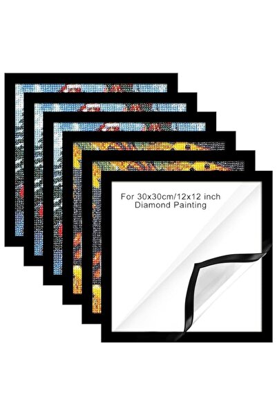 Generic Brand 6 Pcs Diamond Art Frames, Magnetic Picture Frame, 12 x 12 Inch ...
