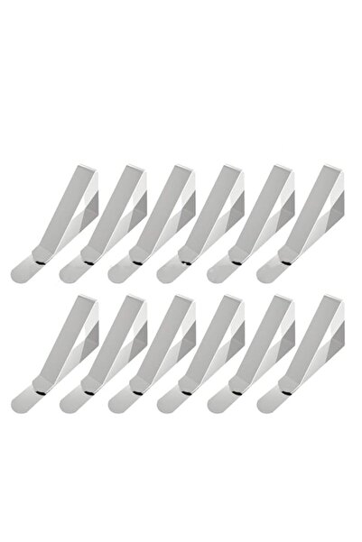 Generic Generies Stainless Steel Table Cloth Holder Clamps/Clips (Silver) - P...