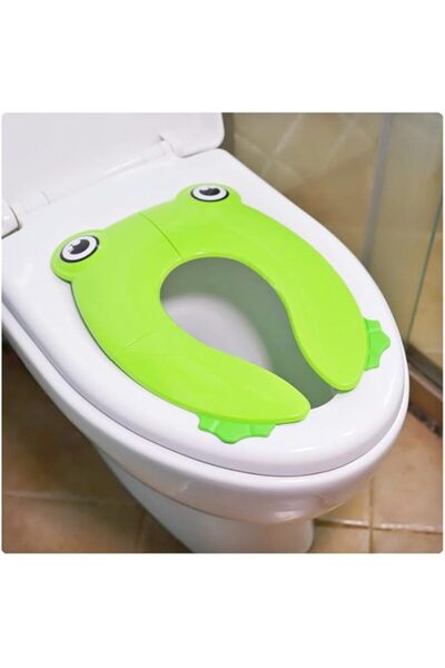 Generic (Green, Frog) Portable folding toilet seat cover, children's travel f...