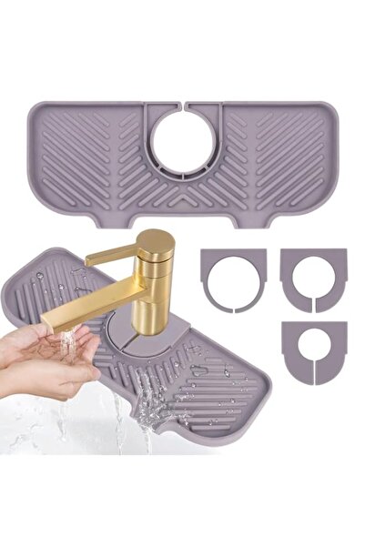 Generic Silicone Sink Splash Guard and Faucet Mat for Kitchen and Bathroom, D...