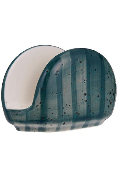 Generic Color Glaze Porcelain Napkin Holder, Green