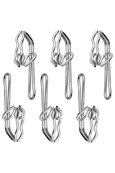 Generic Brand Curtain Hooks Metal Curtain Header Tape Drapery Hooks for curta...