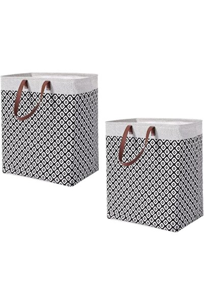 Generic 2Pcs Large Laundry Basket,Freestanding Laundry Hamper, Waterproof, Co...