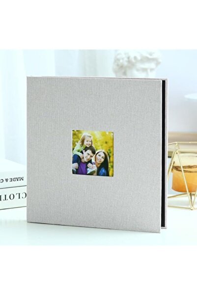 Generic Brand Large Photo Album Self Adhesive Pictures Linen Cover with Windo...