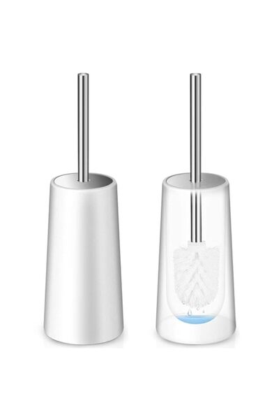 Generic SKEIDO 2 pack Toilet Brush Stainless Steel Handle Waterproof Rustproo...