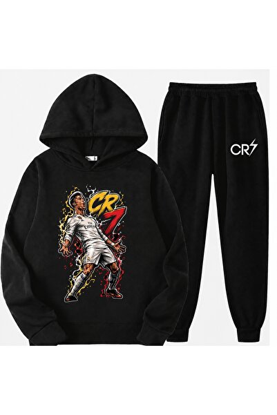 SVART WEAR Set trening pentru copii cu imprimeu Cristiano Ronaldo, 100% bumbac