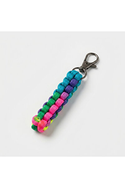 PARACORD ALPİN / Gökkuşağı Kare Örgü Çanta & Ekipman Klipsi