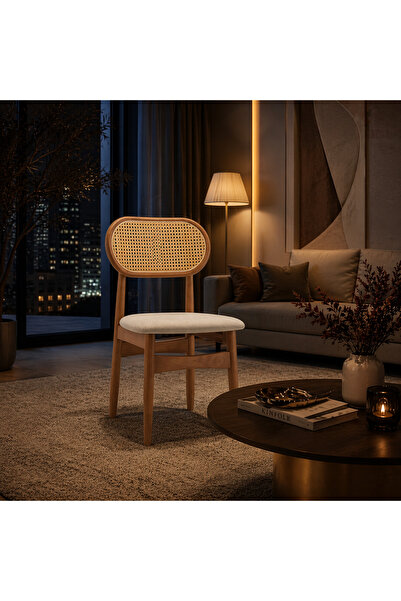 LastHome Last Home | Rattan and Wood Chair with Elegant Design - Brown
