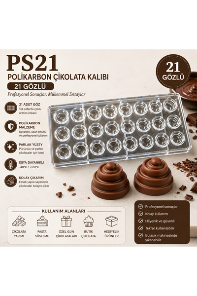 pratikpastacılık Ps Series Polycarbonate Chocolate Mold