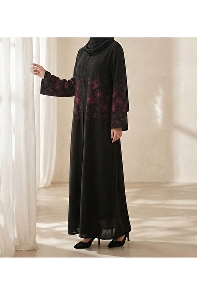 Generic Brand Ladies Abaya Royal Fabric Luxury Crystal Flower Embroidery Desi...