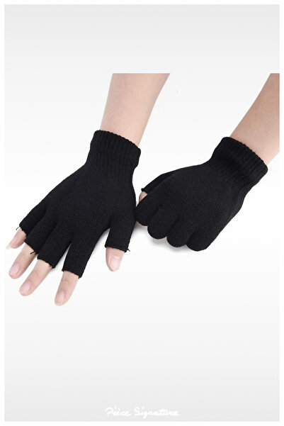 PIECE SIGNATURE Fingerless Orlon Gloves for Women and Men