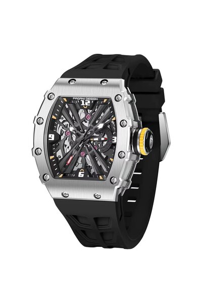 Pagani design Ανδρικό ρολόι NULL EX, Ασημί / Μαύρο