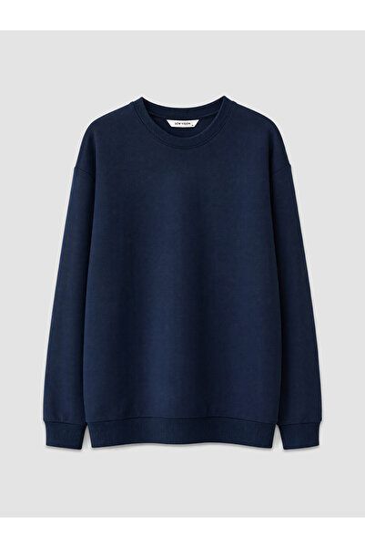 LC Waikiki Özmarka New Season Navy Blue Crew Neck Men's Sweatshirt