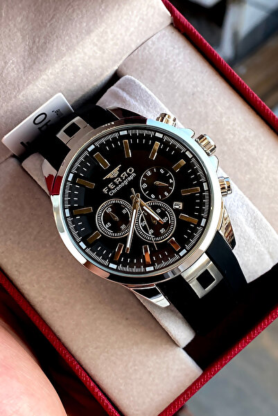 FERRO Men's wristwatch steel band 2 years warranty waterproof boxed