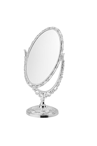 Generic Double Sided Oval Vanity Mirror with 360° Rotation, Tabletop Cosmetic...