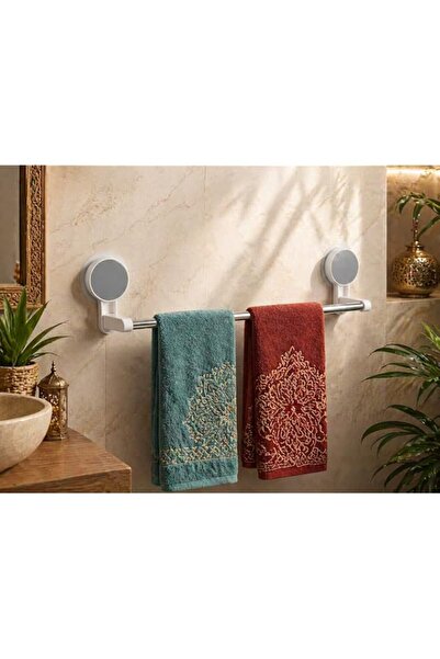 Generic Self-Adhesive Chrome Towel Bar No Drill Wall Mount Stainless Steel To...