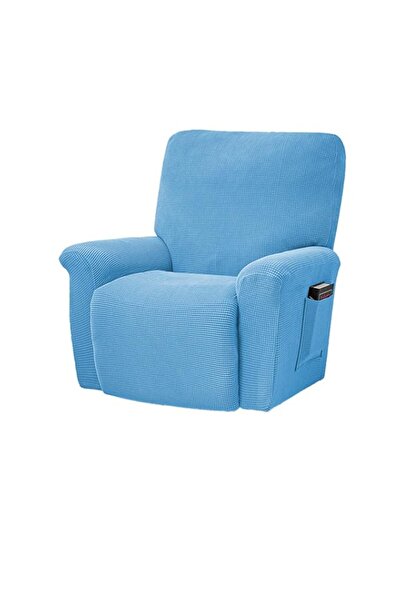 Generic Stretch Sofa Cover, Solid Color All-inclusive Thickened Polar Fleece ...