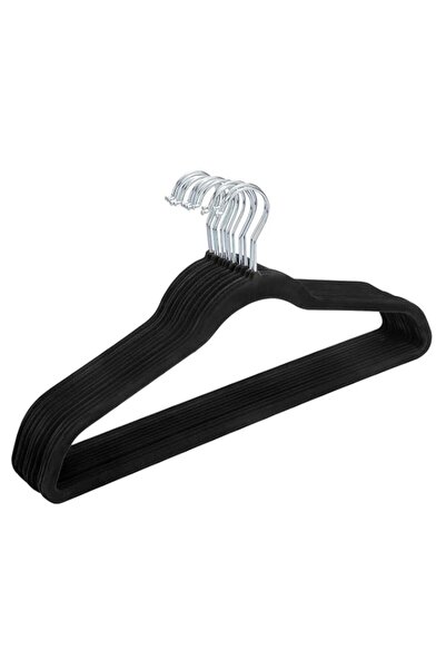 Generic Black Velvet Hangers Pack of 10 – Non-Slip Clothes Hanger, Adult Size...