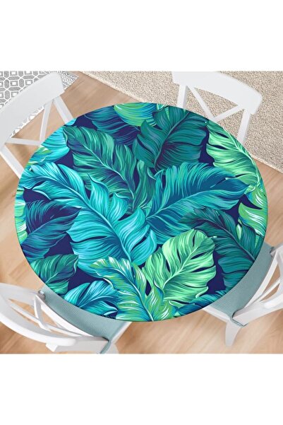 Generic Round Tablecloth Fitted Elastic Tablecloths Indoor Outdoor Washable R...