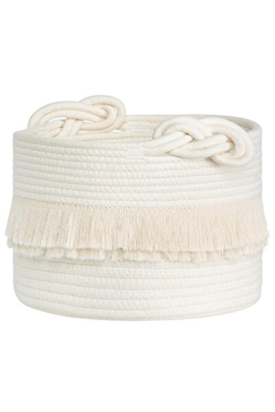 Generic Small Woven Storage Baskets Cotton Rope Decorative Hamper for Diaper,...