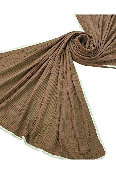 mim eşarp Piped Muslin Solid Color Shawl 90X190Cm