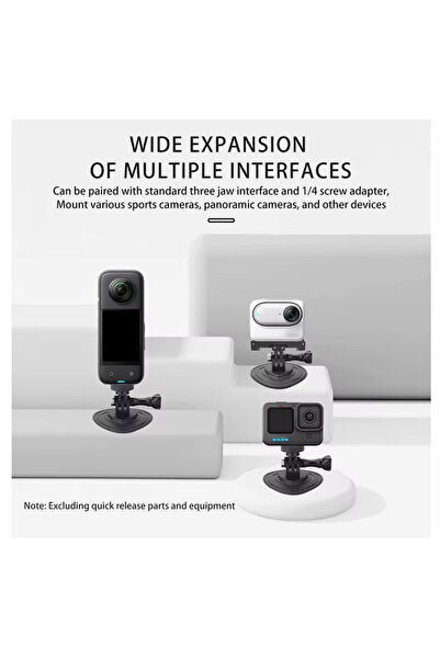 daki Aksiyon Kamera Yapışkanlı Esnek Montaj Aparatı (Insta360 X5/X4/Ace Pro 2/Osmo/ Pocket 3/4 /Action 5/ GoPro 13)