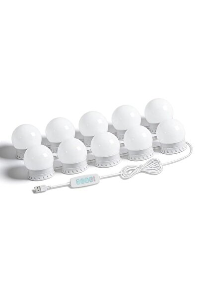 Generic LED Vanity Mirror Lights with 10 Dimmable Bulbs, 3 Color Modes & 10 B...
