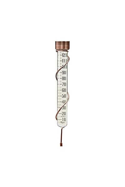 Generic Taylor Precision Products Heritage 27" Tall Glass Rain Gauge, 5" Capa...