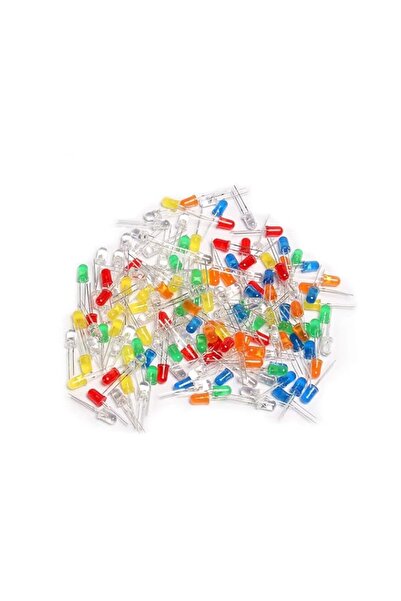 Generic GuDin (100pcs 5mm LED Diode Lights Assortment (Clear Transparent Lens...