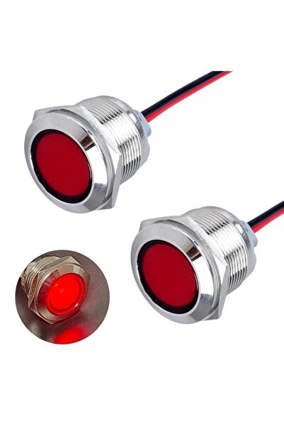 Generic 2PCS 22mm Metal Indicator Light Mounting Hole 7/8", 110-220VAC 20mA W...