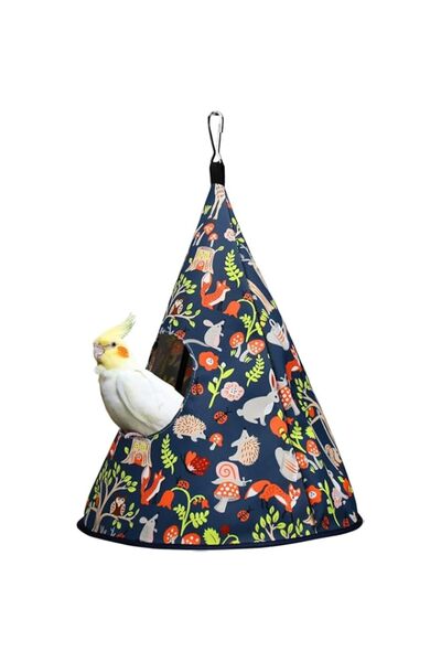 Generic Parrot Cockatiel Warm House Bird Nest Bed All Season Hanging Hammock ...