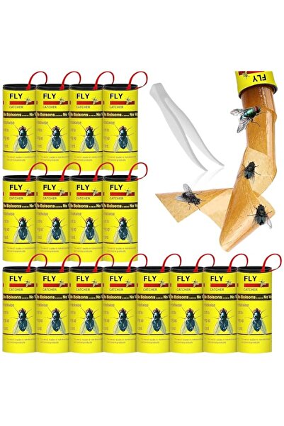 Generic 16 Pack Pesticide Free Fly Paper - Eco-Friendly Sticky Fly Catchers f...