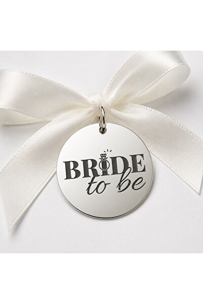 Simoshop Bănuț Nuntă din Argint 925 „Bride to Be" – Bănuț pentru Mireasă 22 mm